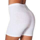 Fitness Shorts Large Size Stretch Cotton 3 Points Leggings Black White Gray Sports Female Feet Slim Three - white / XXL