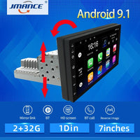 JMANCE 1DIN FM 7 Inch Adjustable car radio Android 9.1 Touch Screen 1080P Car Stereo Radio Player Quad-Core GPS Navigation - DRE's Electronics and Fine Jewelry