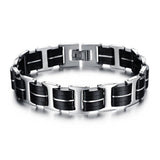 Stainless Steel Bracelet &amp; Bangle 210mm Men&#39;s Jewelry Strand Rope Charm Chain Wristband Men&#39;s Bracelet