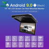 19 inch Display digital screen Android 9.0 Car Roof Monitor LCD Flip Down Screen Overhead Multimedia Video Ceiling Roof mount - DRE's Electronics and Fine Jewelry