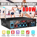 600w 800W Home Amplifier HIFI USB FM Radio Car Audio Bluetooth Amplifiers Subwoofer Theater Sound System With Remote Control - DRE's Electronics and Fine Jewelry