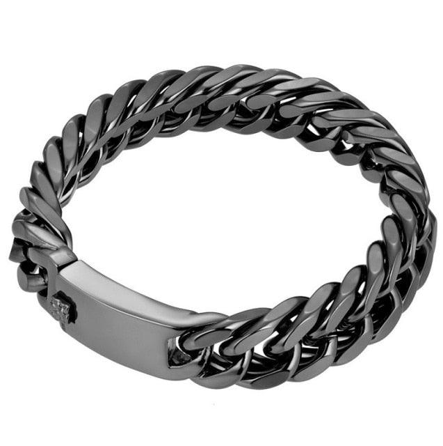 New Trendy Cuban Chain Bracelet for Men Hip-Hop Metal Bracelets Buckle Chains Bracelet Gifts Accessories Jewelry 2021 Jewelry - DRE's Electronics and Fine Jewelry