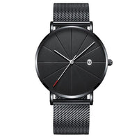 Steel Mesh Date Watch: Business Classic - DRE's Electronics and Fine Jewelry