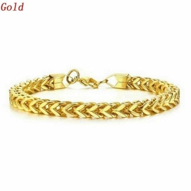 New Trendy Cuban Chain Bracelet for Men Hip-Hop Metal Bracelets Buckle Chains Bracelet Gifts Accessories Jewelry 2021 Jewelry