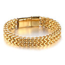 High Quality Stainless Steel Braided Bracelet Bangle Men Hip Hop Party Rock Jewelry - DRE's Electronics and Fine Jewelry