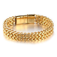 High Quality Stainless Steel Braided Bracelet Bangle Men Hip Hop Party Rock Jewelry - DRE's Electronics and Fine Jewelry