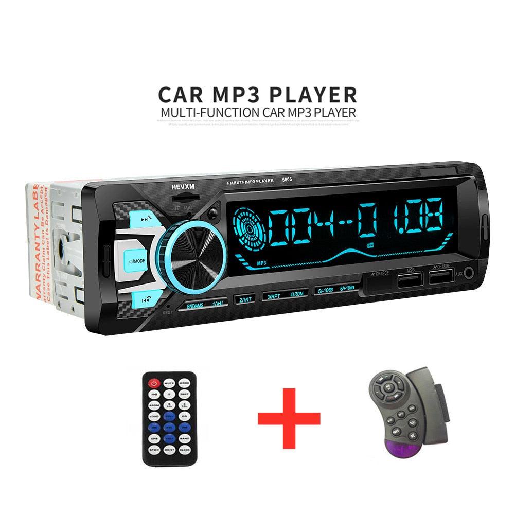 12V Colorful lights  Bluetooth Car MP3  Player  Radio, MP3/WMA/WAV formats ,Support Fast Charge/ Dual USB/AUX/FM/TF card  Radio