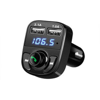 Onever FM Transmitter Aux Modulator Bluetooth Handsfree Car Kit Car Audio MP3 Player with 3.1A Quick Charge Dual USB Car Charger - DRE's Electronics and Fine Jewelry