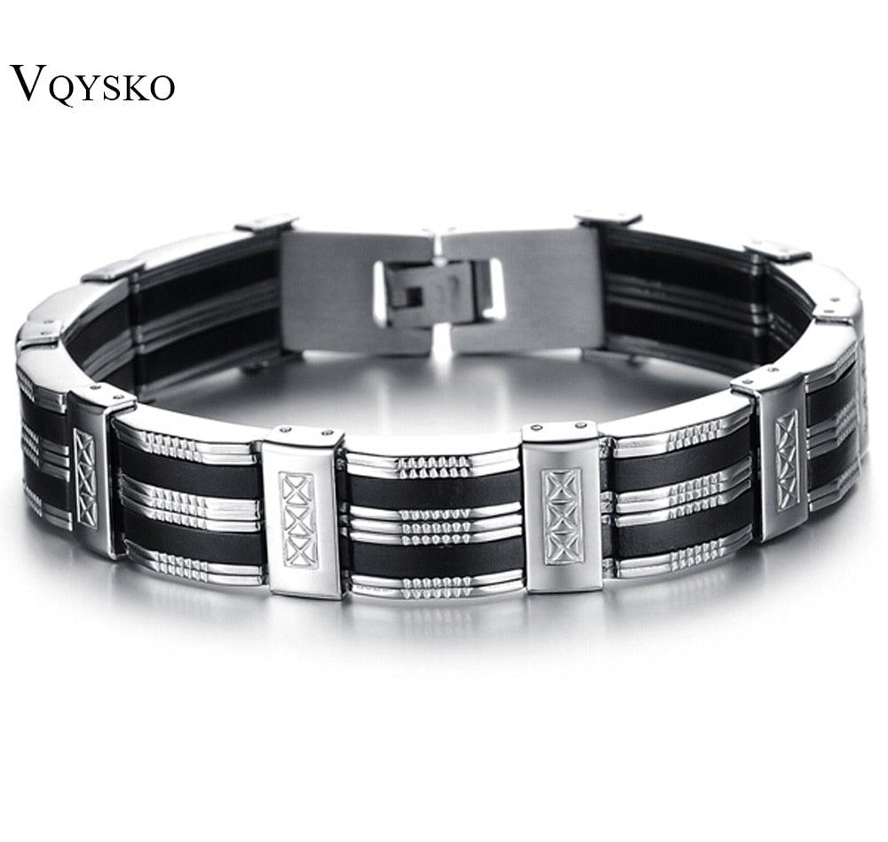 Stainless Steel Bracelet &amp; Bangle 210mm Men&#39;s Jewelry Strand Rope Charm Chain Wristband Men&#39;s Bracelet