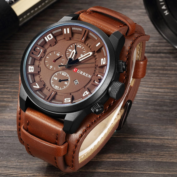 Curren 8225 Army Military Quartz Mens Watches Top Brand Luxury Leather Men Watch Casual Sport Male Clock Watch Relogio Masculino - DRE's Electronics and Fine Jewelry: Online Shopping Mall