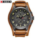 Curren 8225 Army Military Quartz Mens Watches Top Brand Luxury Leather Men Watch Casual Sport Male Clock Watch Relogio Masculino - DRE's Electronics and Fine Jewelry: Online Shopping Mall