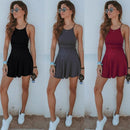 HOT Fashion Women Dress Summer Casual Sleeveless Solid Female Beach Dress Sexy Ladies Short Mini Dress Womens Clothing Sundress - DRE's Electronics and Fine Jewelry