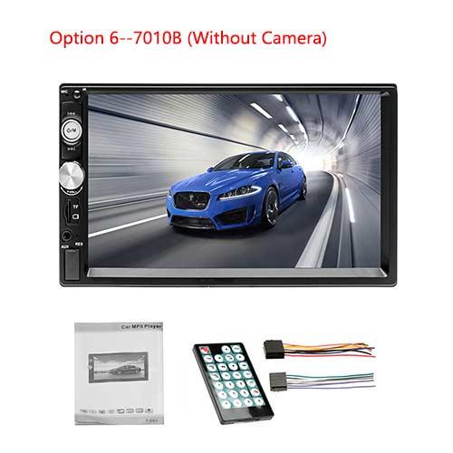 Podofo Autoradio 2 din Car Radio Multimedia Video Player 7"Auto Stereo Bluetooth MP5 2Din Touch Screen Digital Display USB SD FM