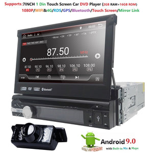 Universal 1 din Android 9.0 Quad Core Car DVD player GPS Wifi BT Radio BT 2GB RAM 16GB ROM16GB 4G SIM Network Steering wheel RDS - DRE's Electronics and Fine Jewelry: Online Shopping Mall
