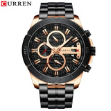 Relogio Masculino CURREN Men Watches To Luxury Brand Business Steel Quartz Watch Casual Waterproof Male Wristwatch Chronograph - DRE's Electronics and Fine Jewelry: Online Shopping Mall