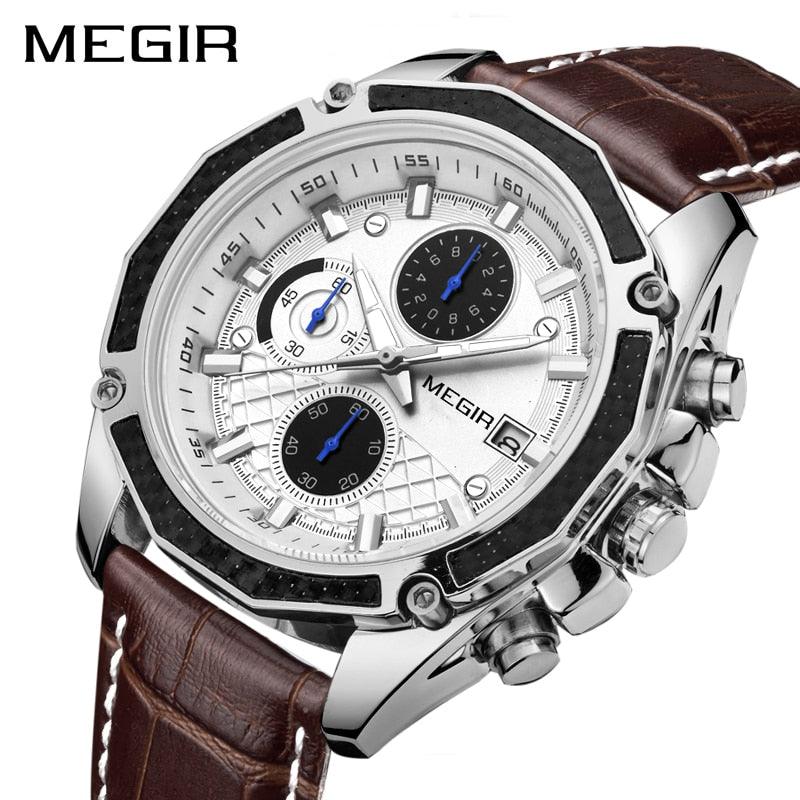 MEGIR Leather Watch