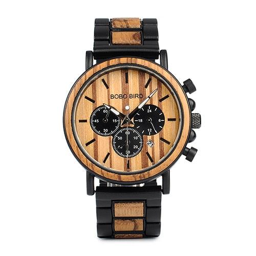 Wood Steel Chrono - DRE's Electronics and Fine Jewelry