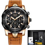 Relogio Masculino LIGE Luxury Quartz Watch for Men Blue Dial Watches Sports Watches Moon Phase Chronograph Mesh Belt Wrist Watch - DRE's Electronics and Fine Jewelry: Online Shopping Mall