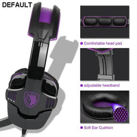 SADES 930 Stereo Surround Gaming Headset Headband MicHeadphone - DRE's Electronics and Fine Jewelry