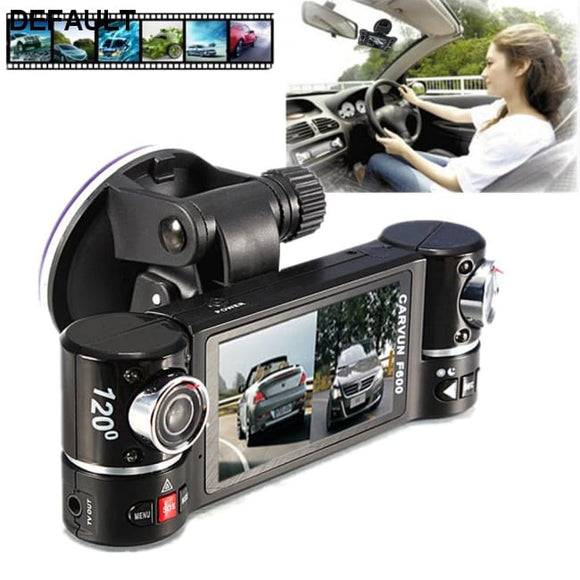Shipping from USANew Dual Lens Car Camera Vehicle DVR Dash Cam Two Lens Video Recorder F600 Black - DRE's Electronics and Fine Jewelry: Online Shopping Mall